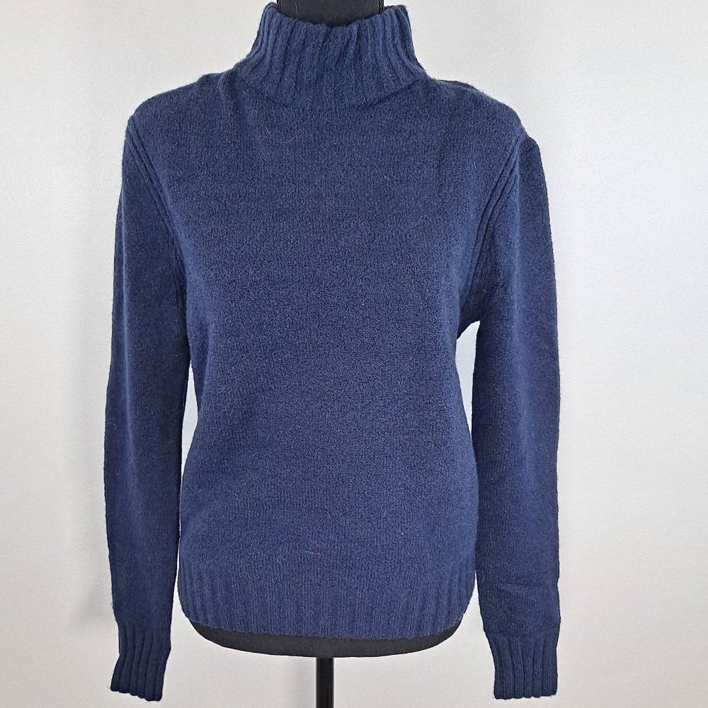 J. Crew Navy Blue Turtleneck Sweater